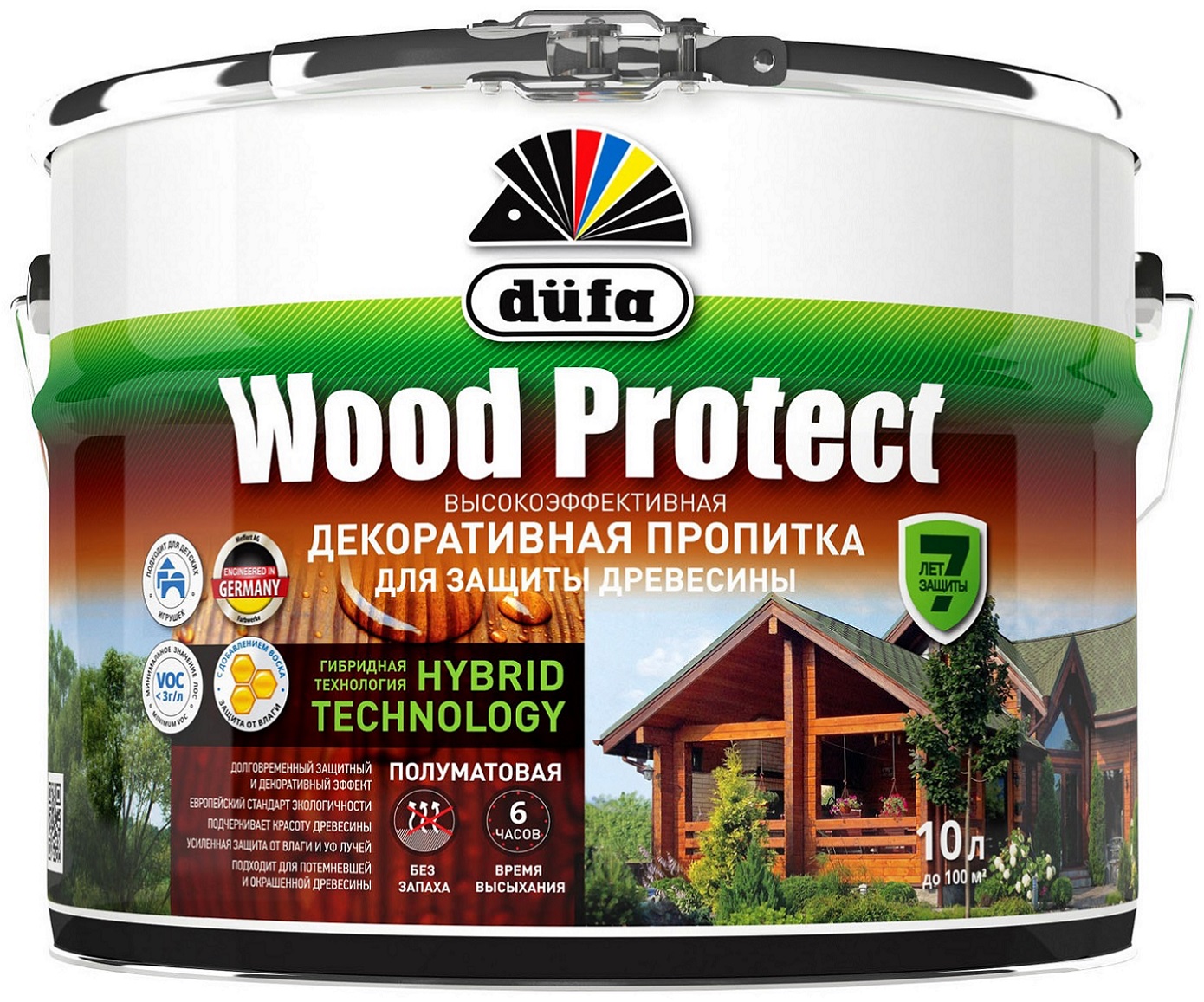 Деревозащитное покрытие DUFA Wood Protect дуб 10 л — цена в Ишимбае, купить  в интернет-магазине, характеристики и отзывы, фото